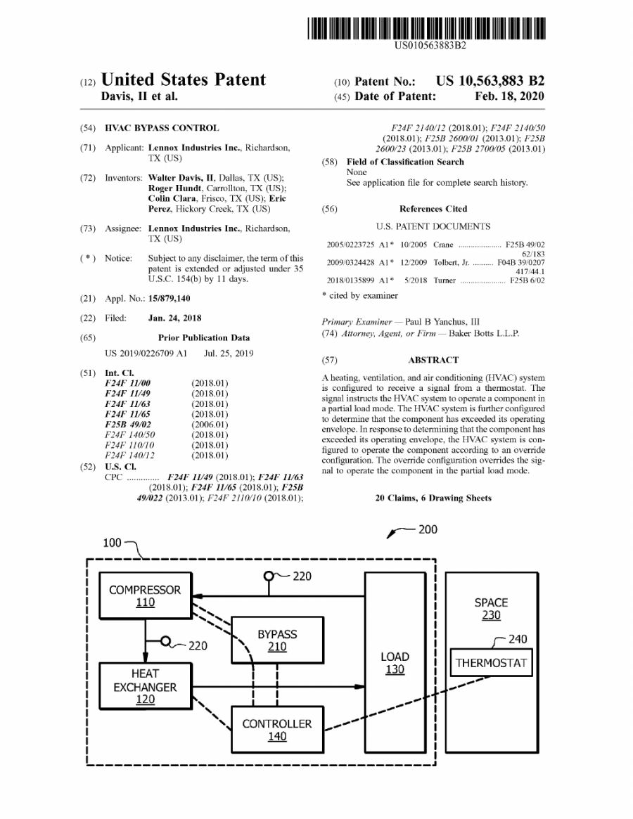 First page preview of US10563883B2