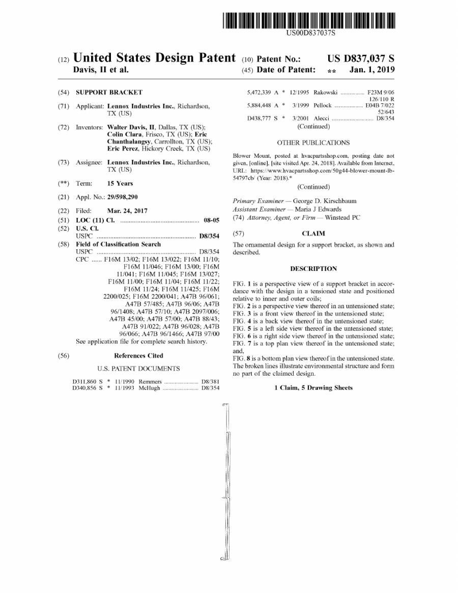 First page preview of USD837037S1